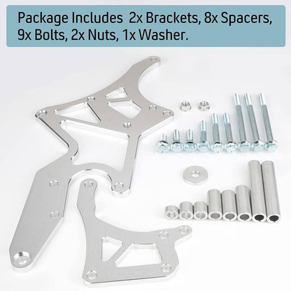 Solidspare LS Engine Serpentine Alternator Bracket Power Steering Pump For LS1 LS2 LS3 LS6