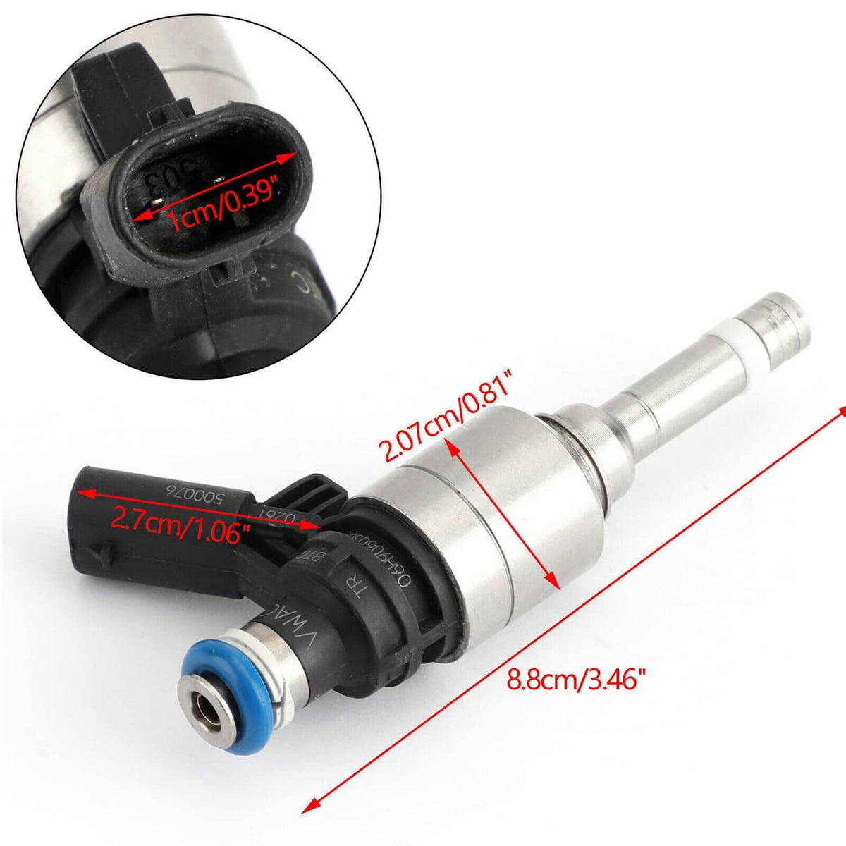Solidspare 4Pcs Fuel Injectors 06H906036G For Audi A4 TT VW Jetta Golf CCTA 2.0T Turbo