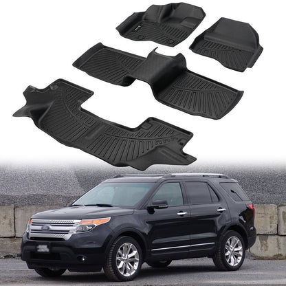 Solidspare Floor Mats for 2011-2014 Ford Explorer Bench Seating (No Fit Bucket Seating)