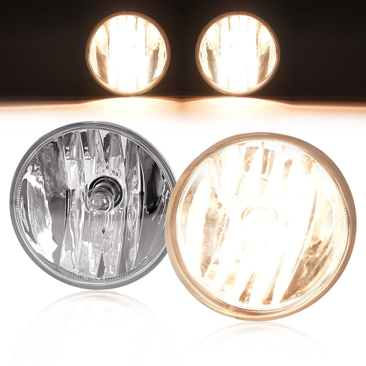 Solid Spare Clear Lens Fog Light Lamps w/Bulbs LH &RH For Chevy Colorado 2007-2022 #15839896