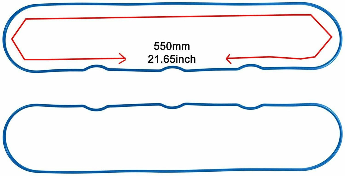 Solid Spare Valve Cover Gasket Set w/ Grommet for Chevy GM Isuzu 4.8L 5.3L 6.0L 6.2L 7.0L V8