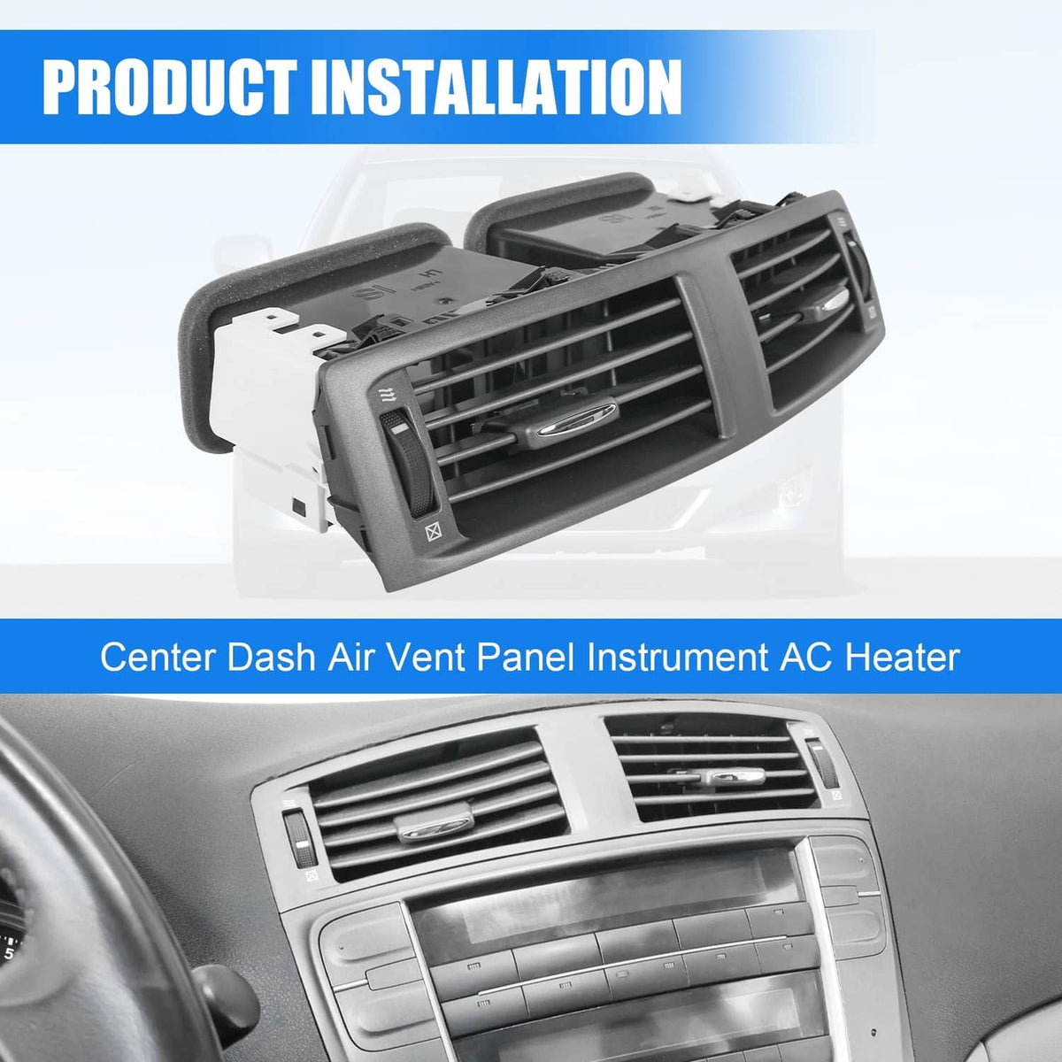 Solidspare For 2006-2009 Lexus IS250 IS350 Instrument Panel AC Heater Air Vent 55670-53010