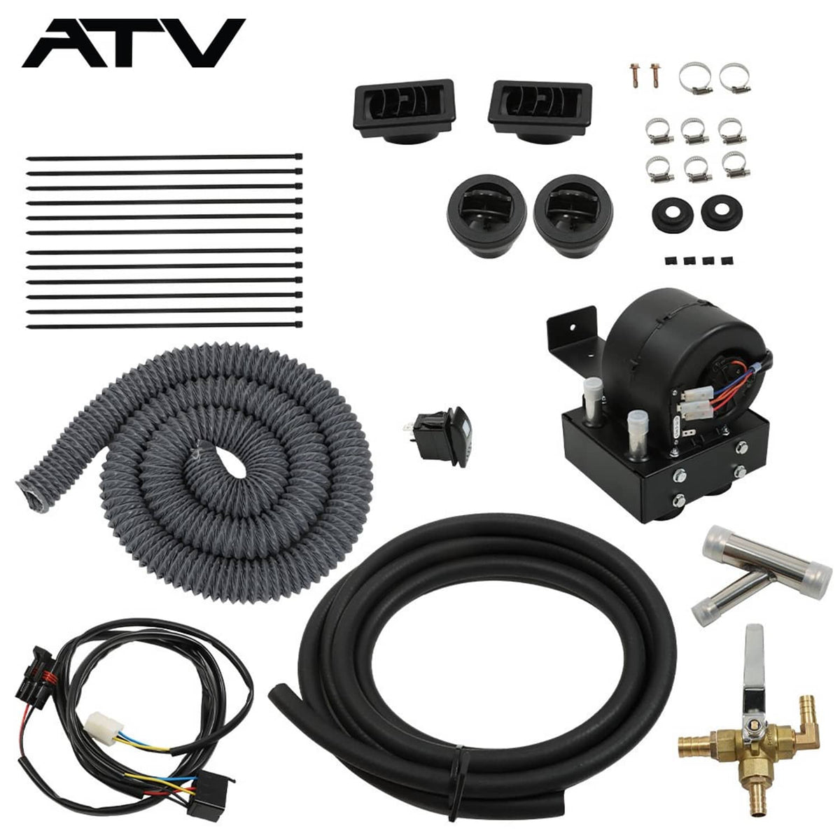 Solidspare ATV Cab Heater  Fit For Polaris Ranger XP 1000 with Defrost (2018-Current)