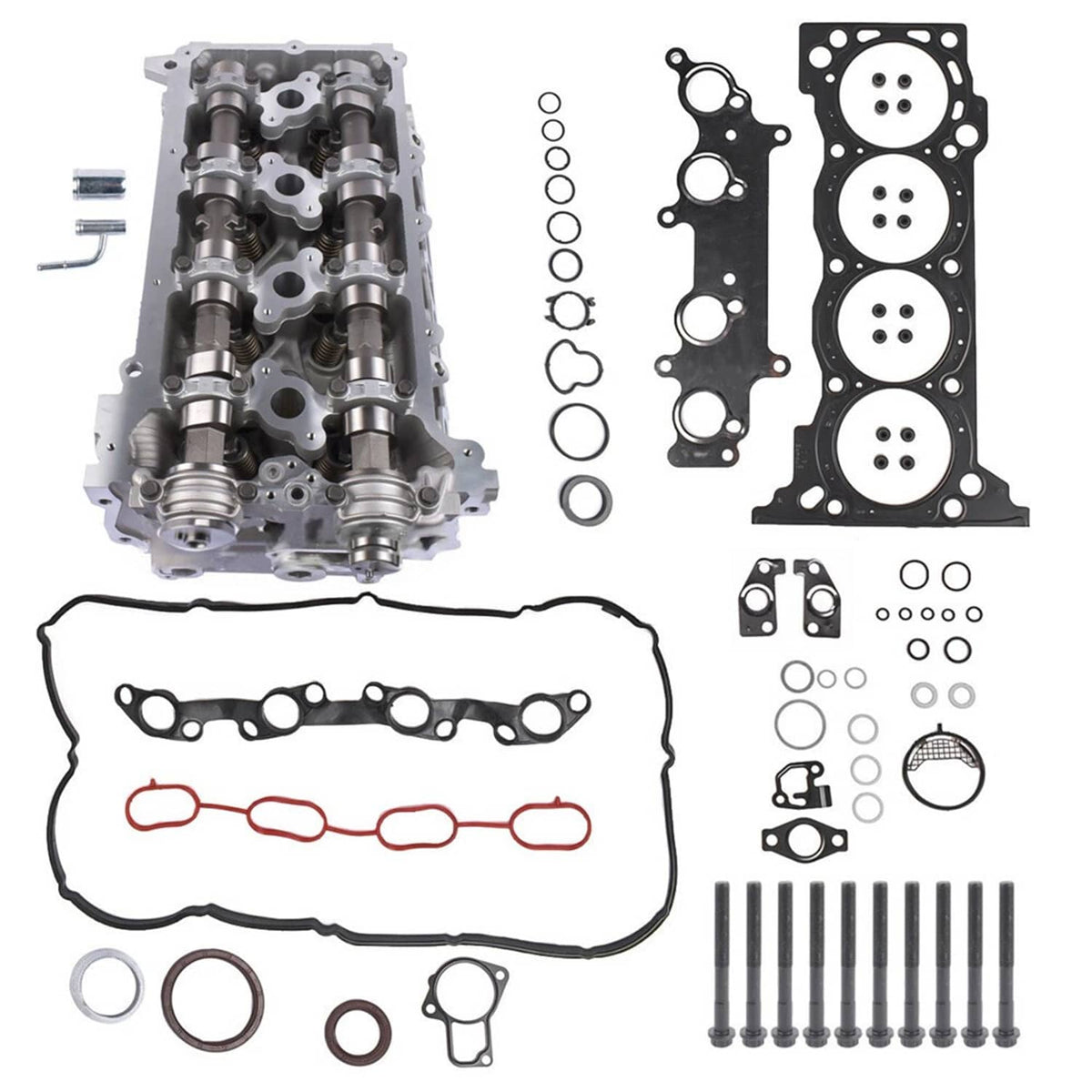 Solidspare Cylinder Head & Bolts & Gasket Set Fits Toyota 2.7L 2TR Tacoma 4Runner 2005-2015