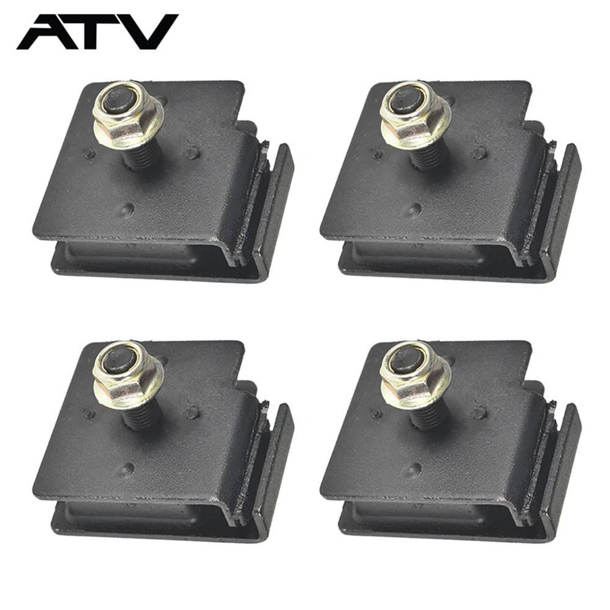 Solidspare FRONT&REAR ENGINE MOUNT RUBBER DAMPER Kit for YAMAHA GRIZZLY YFM660 2002-2008