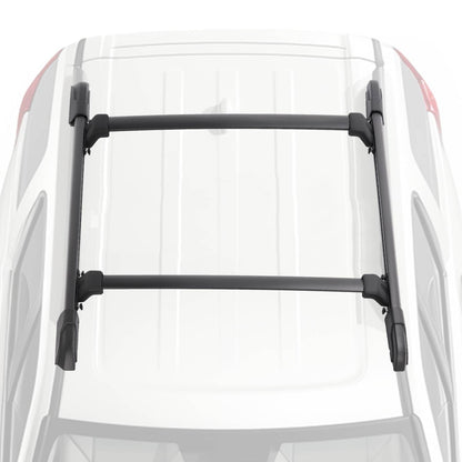 Solid Spare For Honda Pilot 2009-2015 Black 4Pcs Roof Rack Rails Cross Bar Side Rail