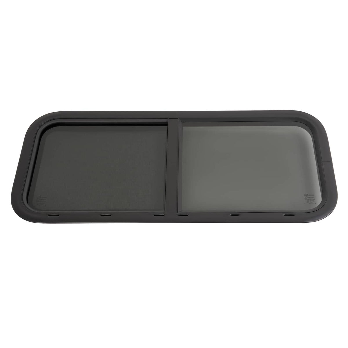 Solidspare 36" W x 15" H Horizontal Slider RV Window For Cargo Trailer W/ Screen Trim Ring