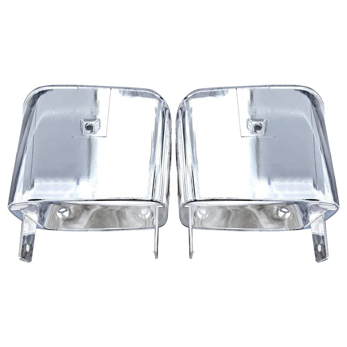 Solid Spare Pair For Chevrolet Camaro Z28 Z-28 1978 1979 1980 1981 Park Light Bezels Chrome