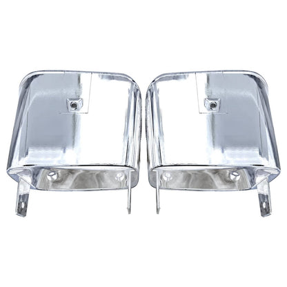 Solid Spare Pair For Chevrolet Camaro Z28 Z-28 1978 1979 1980 1981 Park Light Bezels Chrome