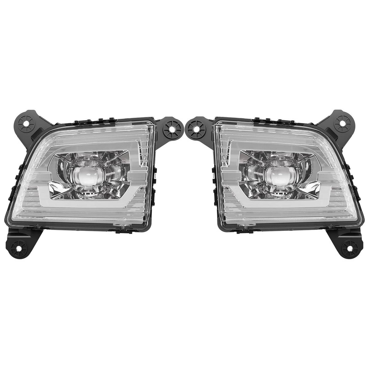 Solid Spare For 2019 2020 2021 2022 Chevy Silverado 1500 2500HD 3500HD LED Fog Lights Lamps