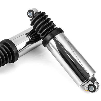 Solidspare FOR HARLEY ROAD KING FLHR CHROME HEAVY DUTY LOWERING 12" AIR SHOCKS 1980-2017