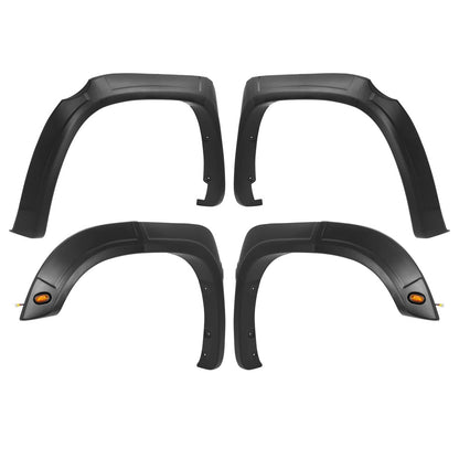 Solid Spare Plastic Set Of Fender Flares Black Kit Front Rear Fits Toyota Tundra 2014-2021