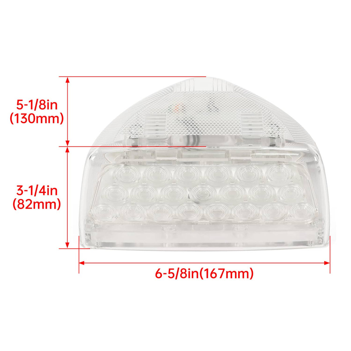 Solid Spare Pair 31 LED Turn Signal Light -Amber LED/Clear Lens RH LH For Peterbilt 379 359