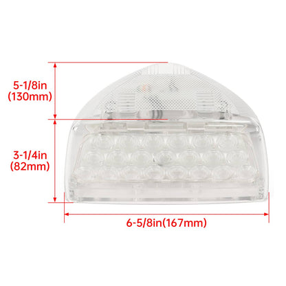 Solid Spare Pair 31 LED Turn Signal Light -Amber LED/Clear Lens RH LH For Peterbilt 379 359
