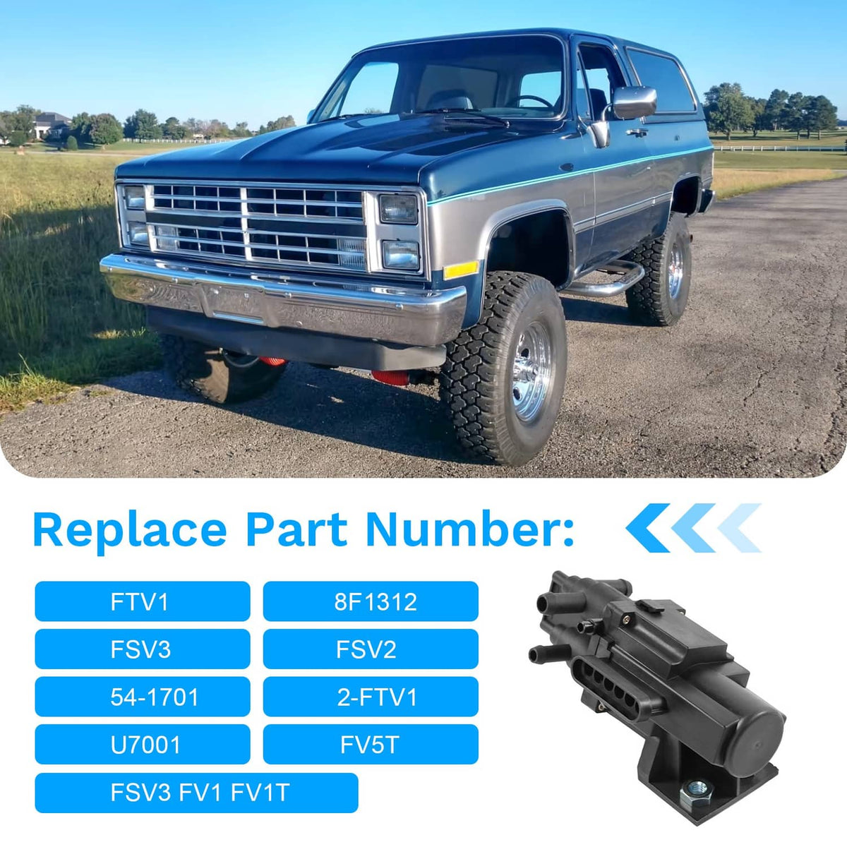 Solidspare Fuel Gas Dual Tank Selector Valve 6 Port For Ford Chevy GMC Pickup U7001 Dodge