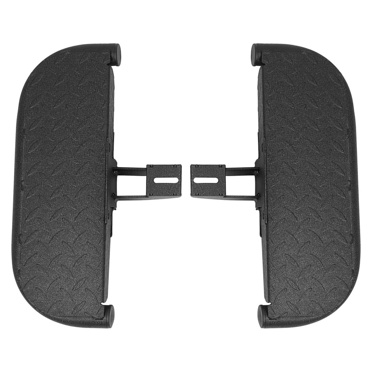 Solid Spare For 07-18 Jeep Wrangler JK Steel Side Hoop Steps Nerf Bar Running Boards 2-Door