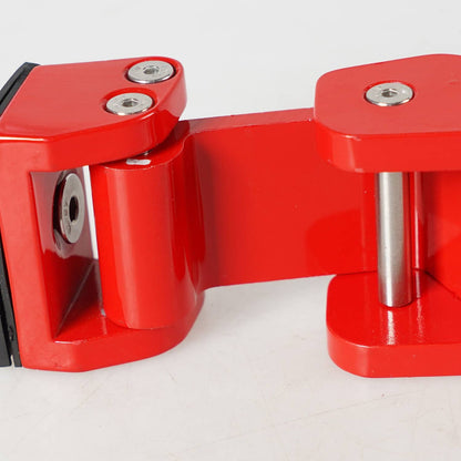 Solidspare New Red Aluminum Hood Latch Lock Catch Buckle Flag for 2007+ Jeep Wrangler JK JL