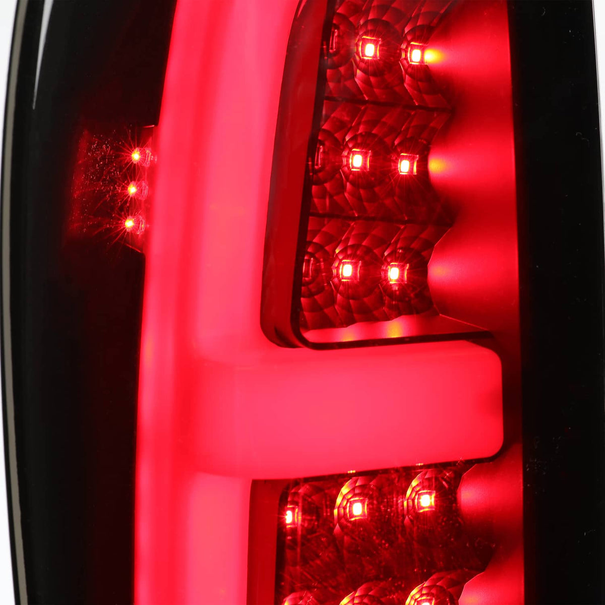 Solid Spare Black Smoke For 02-06 Chevy Avalanche 1500 2500 LED Tube Tail Lights Brake Lamps