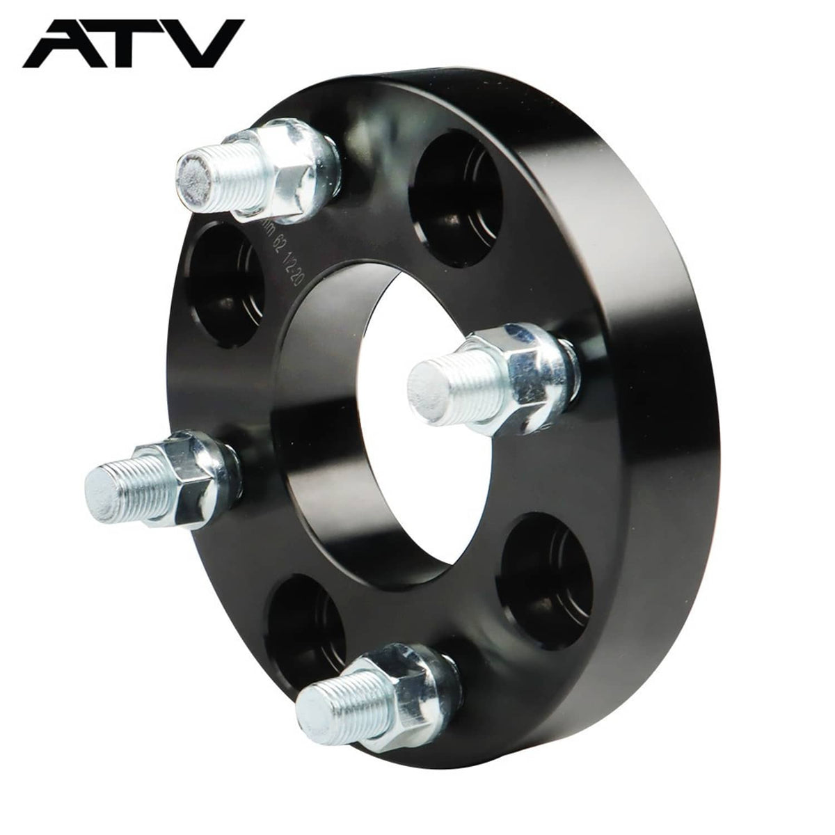 Solidspare 4PCS 1" 4x4 Wheel Spacers 4x101.6 1/2"x20 for Golf Cart  GO GO Club Car ATV