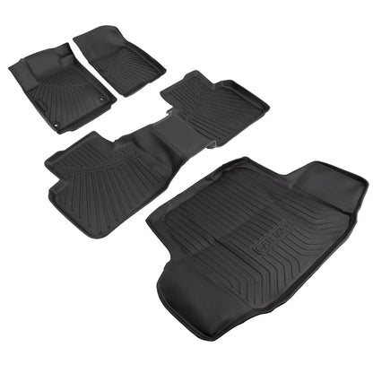 Solidspare For 2018-2022 Honda Accord Sedan 1st 2nd Row Car Mats and Trunk Mat Full Set