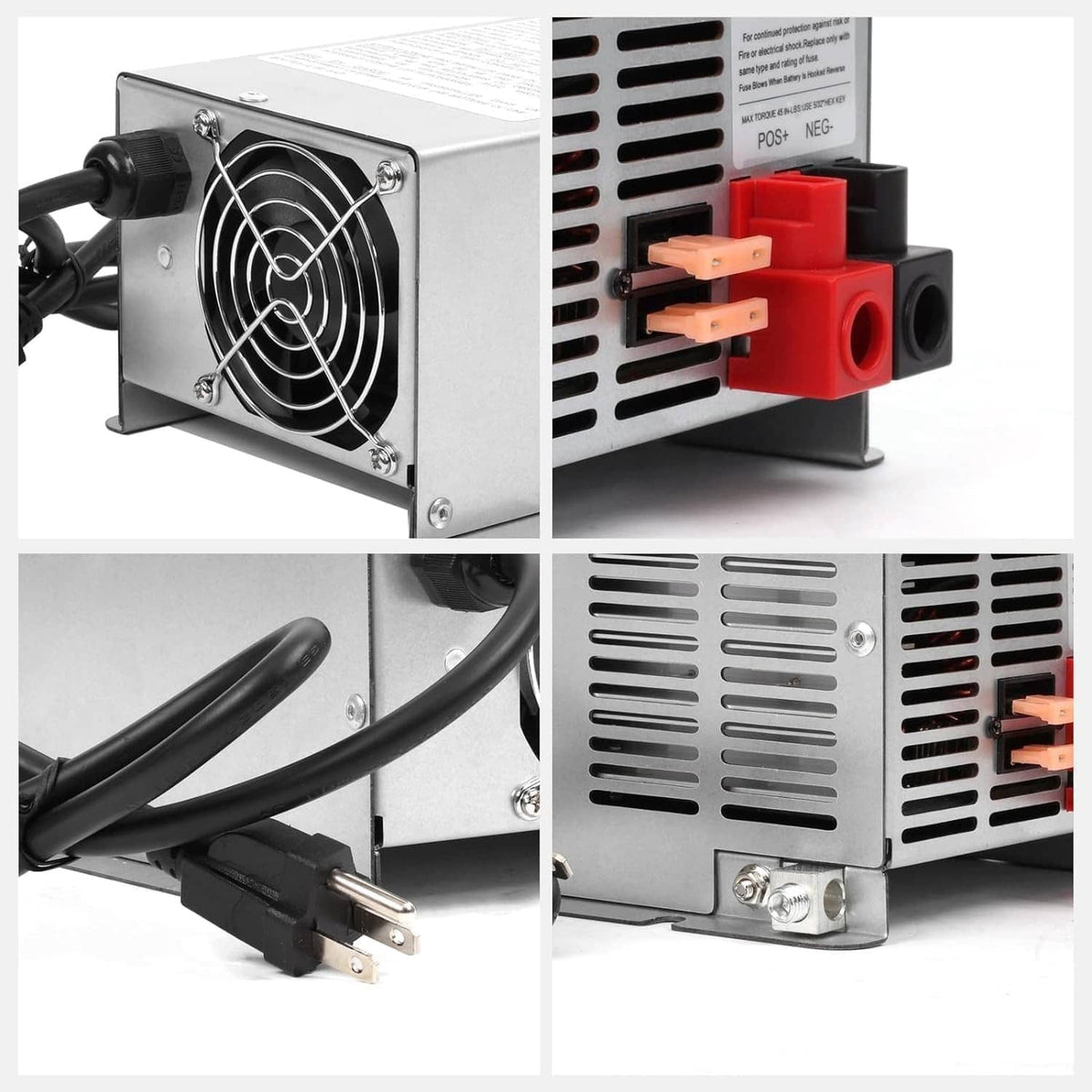 Solidspare WF-9855 RV Converter 55 Amp Deck Power Converter Charger RV Trailer Camper 12V
