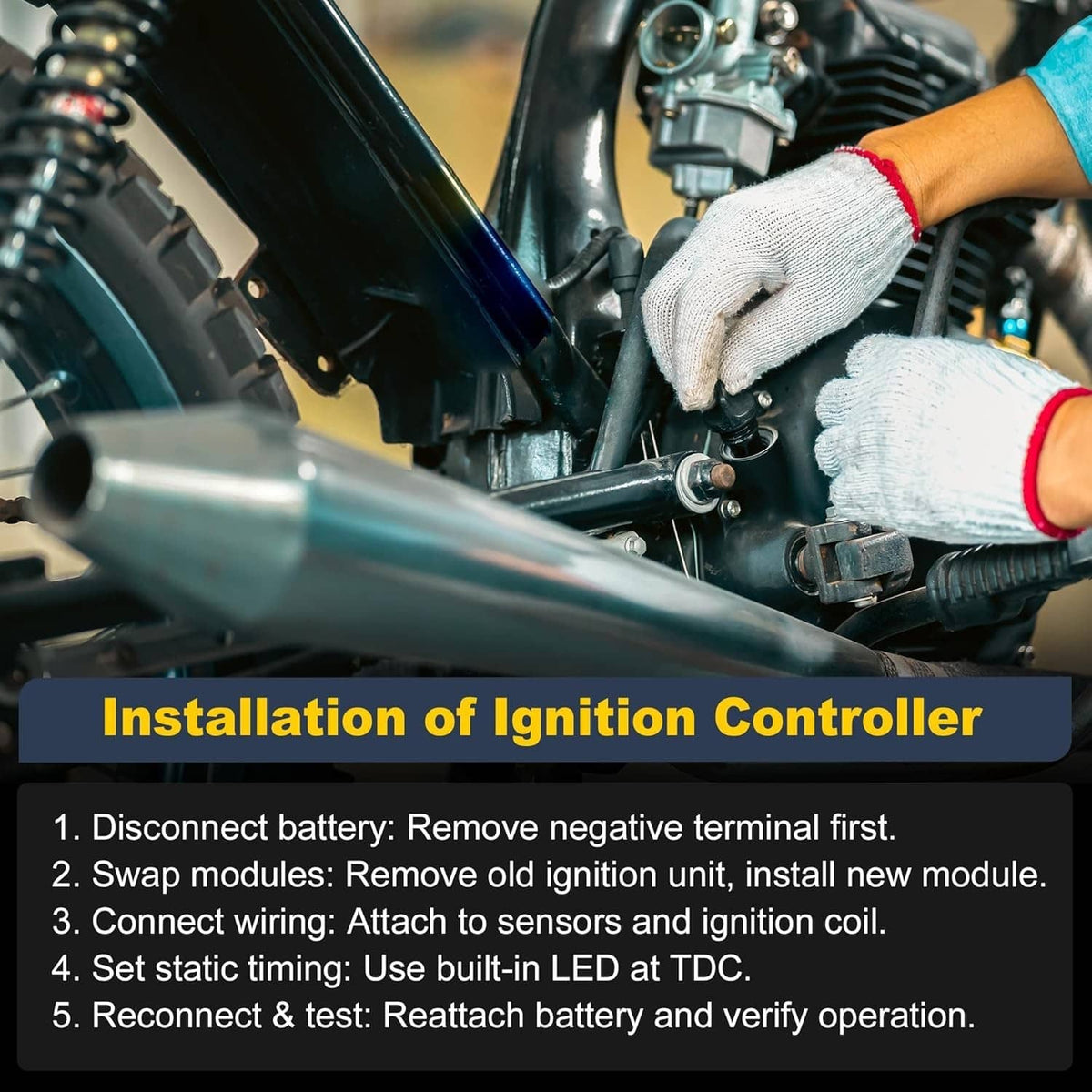 Solidspare New 53-644 Electronic Ignition Module For Harley Dyna Programmable Single Fire