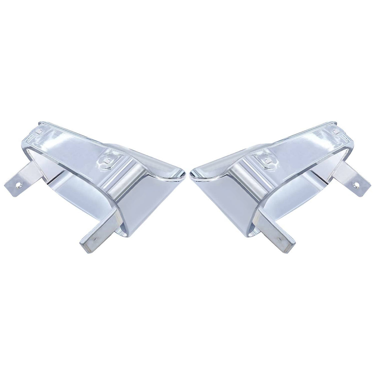 Solid Spare Pair For Chevrolet Camaro Z28 Z-28 1978 1979 1980 1981 Park Light Bezels Chrome