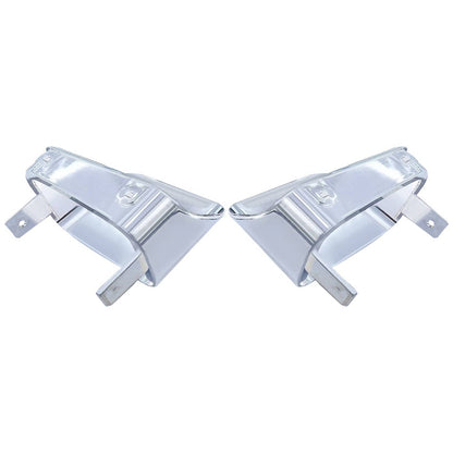 Solid Spare Pair For Chevrolet Camaro Z28 Z-28 1978 1979 1980 1981 Park Light Bezels Chrome