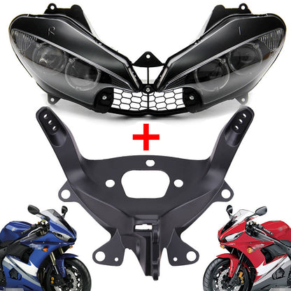Solidspare For Yamaha YZF R6 03-05 YZF R6S 06-09 Front Headlight+Upper Fairing Stay Bracket