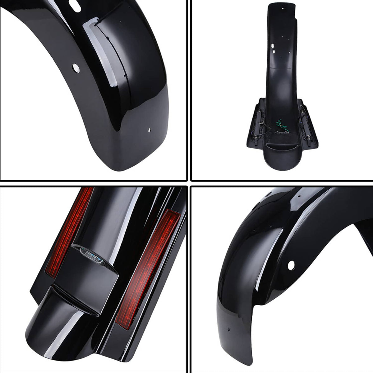 Solidspare LED Rear Fender System For Harley Touring Street Road Glide 1993-2008 2002 CVO
