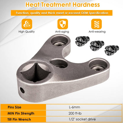 Solidspare Outboard Trim/Tilt Pin Wrench MT0009-35mm x 6mm for Showa Yamaha Suzuki Honda