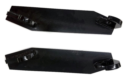 Solid Spare 2pc Mounting Weld On Brackets for Snow Mulch Litter Bucket Sweeper Attachment