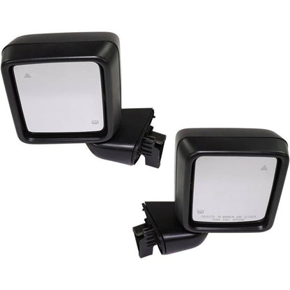 Solidspare New Rear Mirror w/Blind Spot Left+Right Side For 2018-25 Jeep Wrangler Gladiator