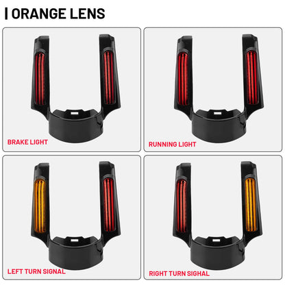 Solidspare Rear Fender Fascia w/ LED Brake Running Turn Signals For Harley Touring 14-UP