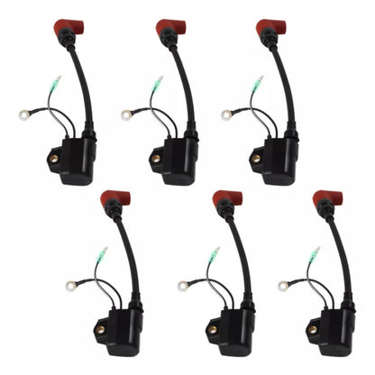 Solid Spare 6Pcs Fits YAMAHA MARINE IGNITION COIL ASSEMBLY 6R3-85570-00-00 18-5128