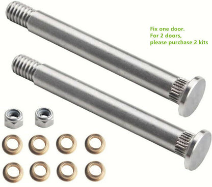 Solidspare Front Door Hinge Pin & Bushing Repair Kit 2 pin 1 Door For Ford Lincoln Mercury
