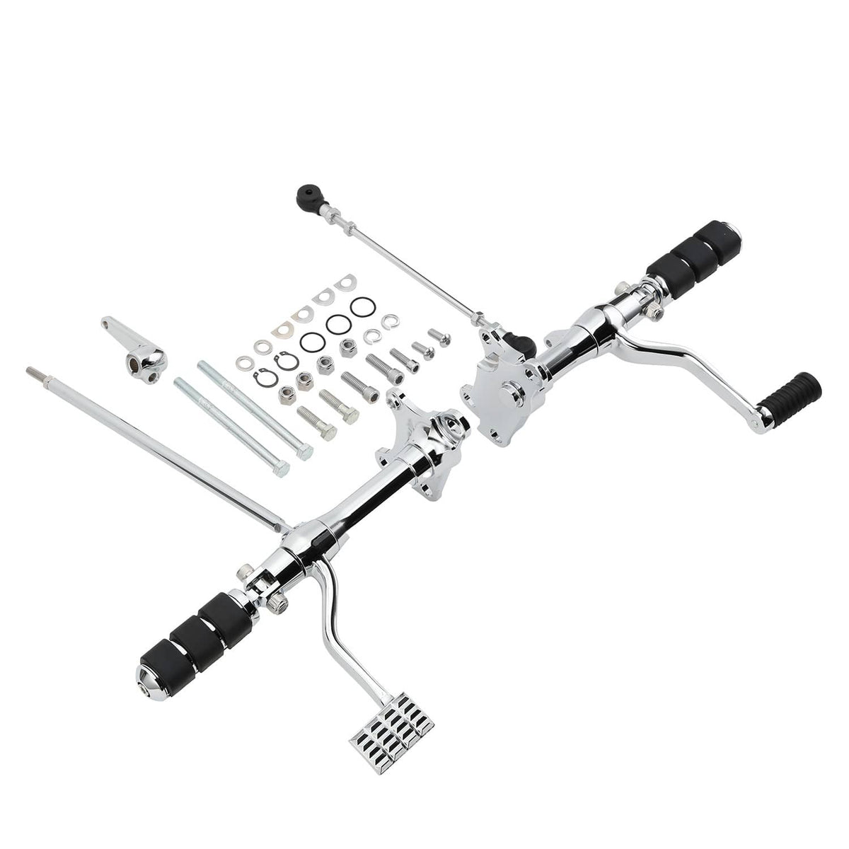 Solidspare Forward Controls Pegs Levers Linkage For Harley Sportster 1200 883 91-03 Chrome