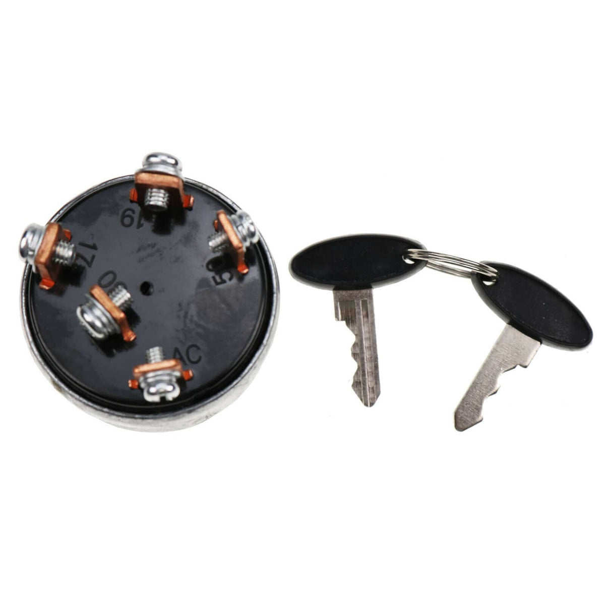 Solid Spare Fit for Caterpillar Ignition Switch with 2 Keys Dixie Mower XCD3666 2010 XCD3674