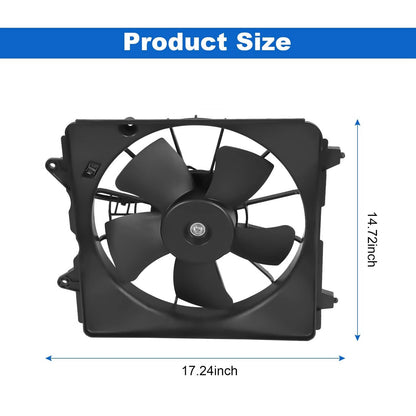 Solidspare 620-253 Radiator Cooling Fan Assembly Driver Side For Honda Civic 1.8L 2006-2011