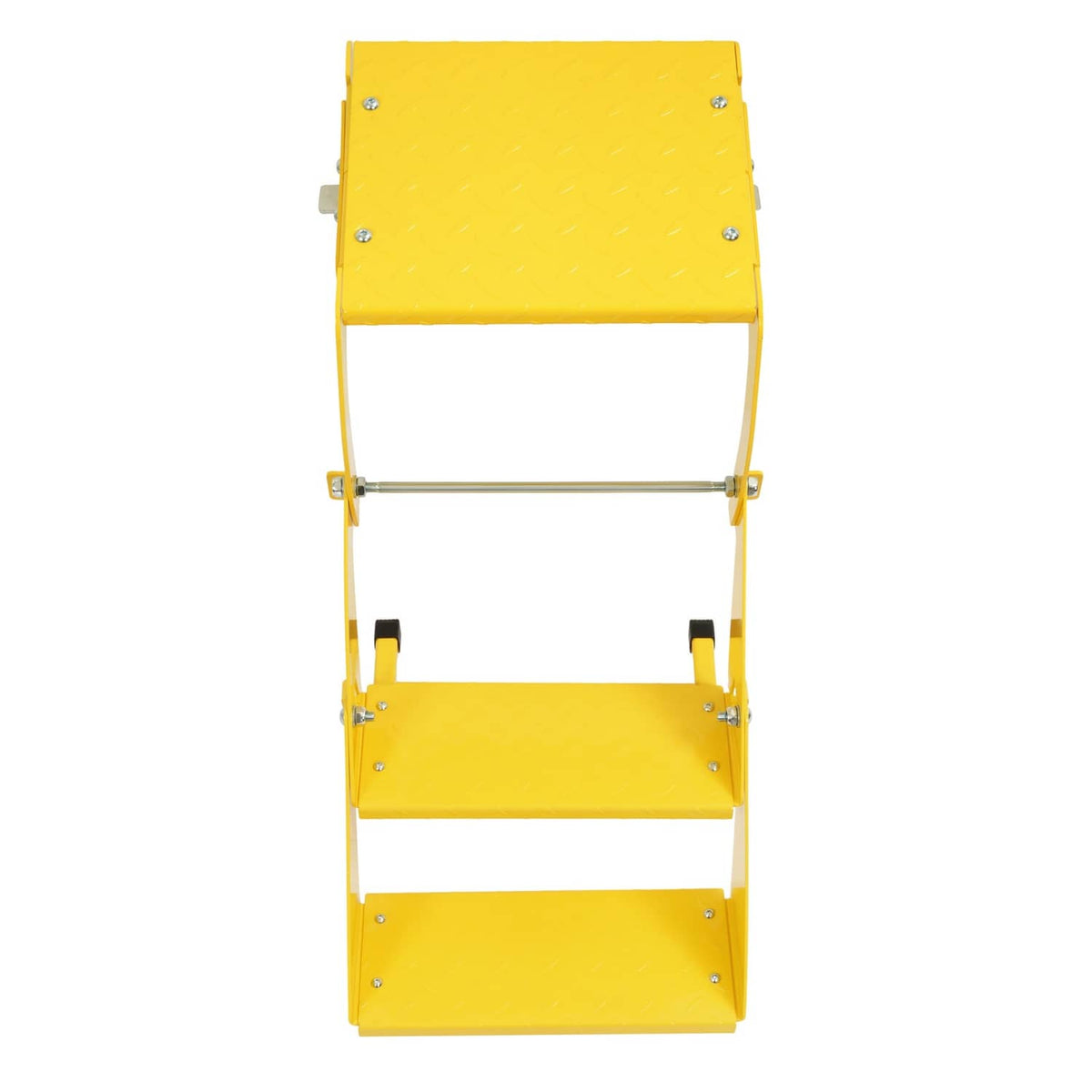 Solid Spare 2-Step 400 lb Truck Trailer Tire Step Non-Slip Platform Folding Heavy Duty