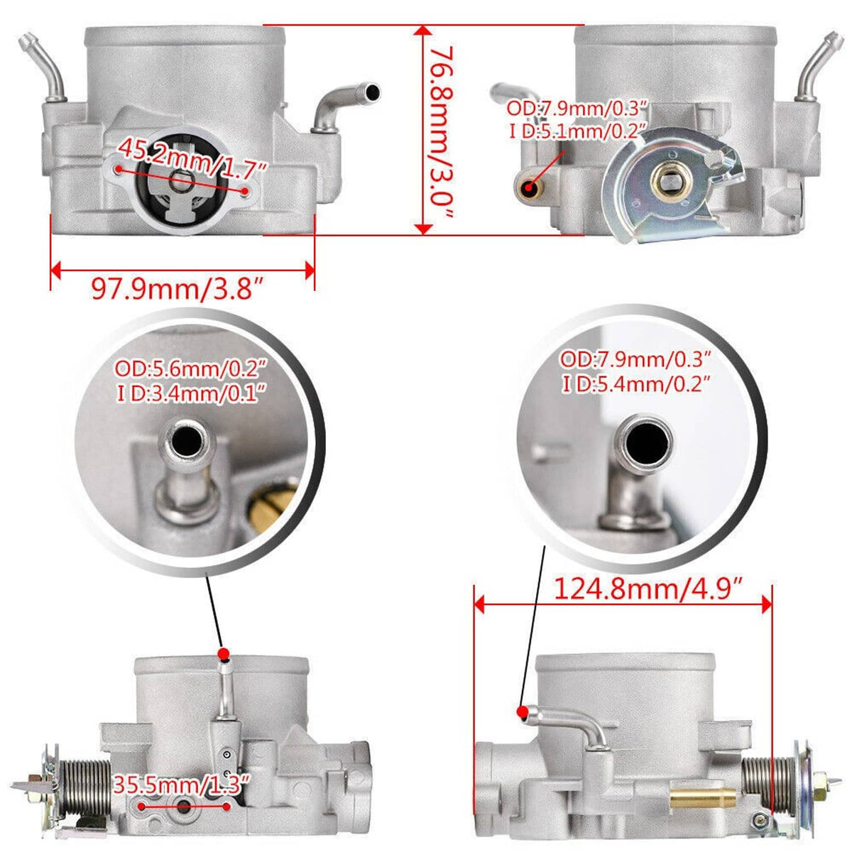 Solidspare D15 D16 D Series Intake Manifold +70mm Throttle Body For Honda Civic CRX DEL SOL