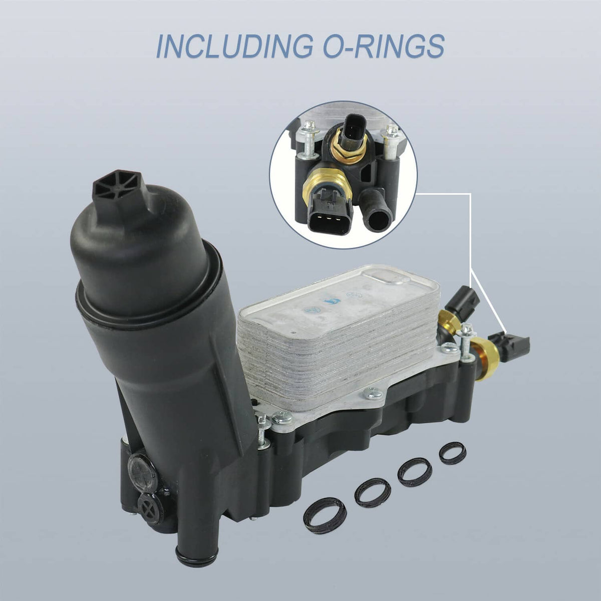 Solidspare Oil Filter Housing Adapter 68105583AC For Jeep Dodge Chrysler Ram 3.6 V6 2014-17