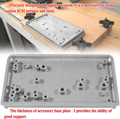 Solid Spare 9206 Shell Holder Accessory Base Plate-3 9282 for RCBS Presses and Tools