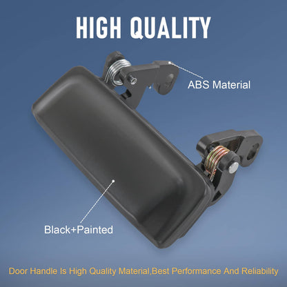 Solidspare Metal Door Handle Exterior Outside Black L Driver or R Passenger for Ford Mazda