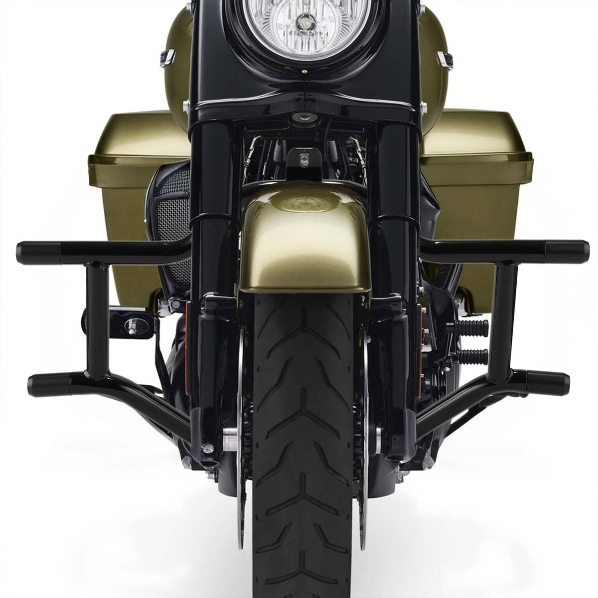Solidspare Highway Engine Guard Crash Bar Fit For Harley Touring Road King Street Glide 09+
