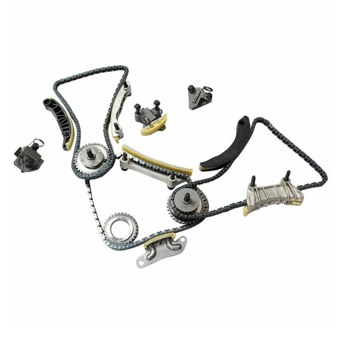 Solidspare Timing Chain Kit Oil Pump Water Pump VTC Solenoid For 2007-2016 Cadillac Suzuki