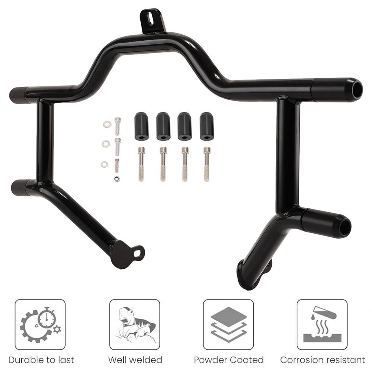 Solidspare 09-25 Front Highway Engine Guard Crash Bar For Harley Touring Street Road Glide