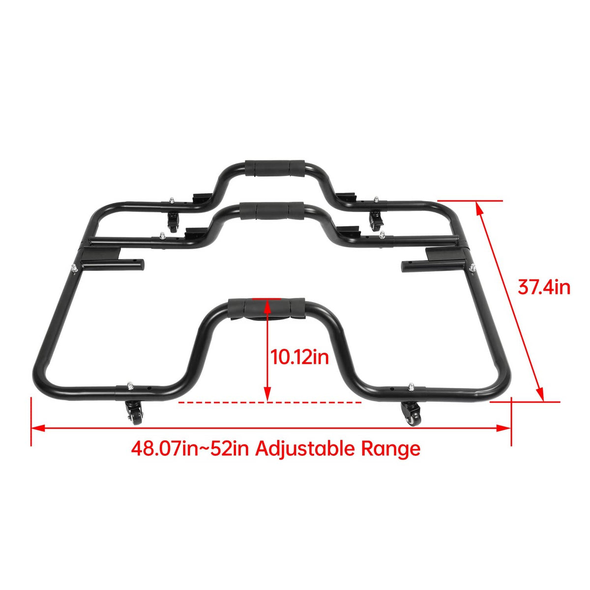 Solid Spare Hardtop Storage Rack For Jeep Wrangler CJ-7 YJ TJ JK JL 1976-2025 Powder Coated