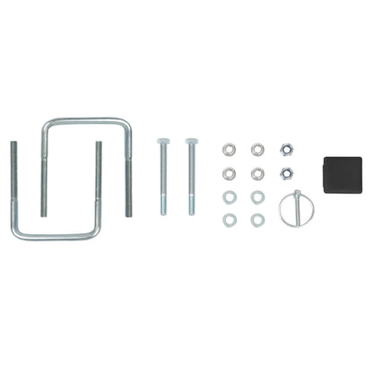 Solidspare Universal  Powder Coated Black Bumper-Mounted Swing Arm Assembly For Grilling