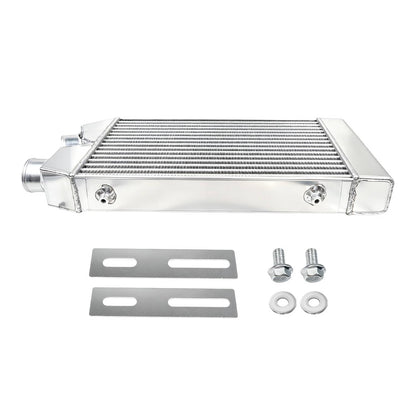 Solidspare 2.5" Aluminum Intercooler Front Mount Inlet & Outlet Same One Side Universal